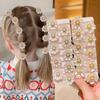 10 шт. милых цветочных резинок для волос с 3D-цветами, идеальный подарок для девочек, отлично подходят для повседневных и праздничных причесок.