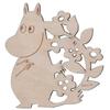 Yamaka Shoten MOOMIN Florit Wooden Coaster, Moomin Design, Nordic Style, Mother's Day Gift, MM961-346