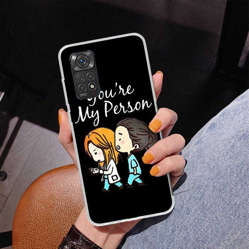 Чехол для телефона Greys Anatomy Person для Xiaomi Redmi Note 15 14 14S 13 Pro Plus 12 12S 11S 11E 10S 10 11T 5G Уникальный C