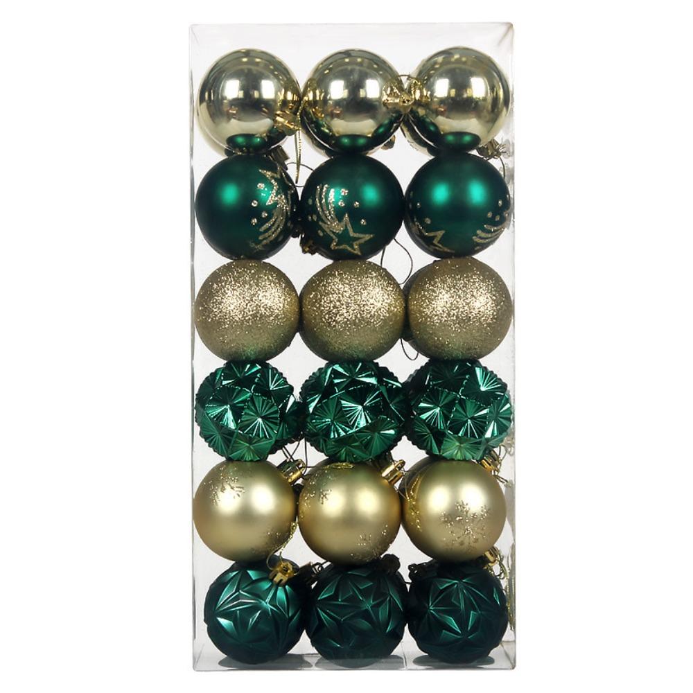 36PCS Tree Decor Set Xmas Tree Ornaments Christmas Pendent Ornaments Christmas Tree Decorating