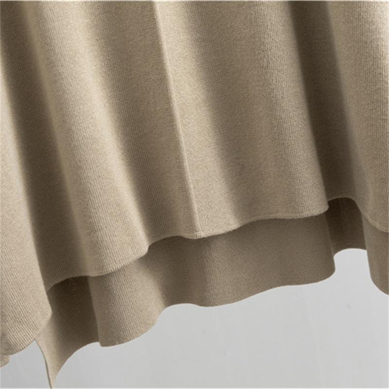 Women's Knitted Wide Leg Pants Sweater Suit Autumn And Winter Loose And Fashionable Two Piece Set