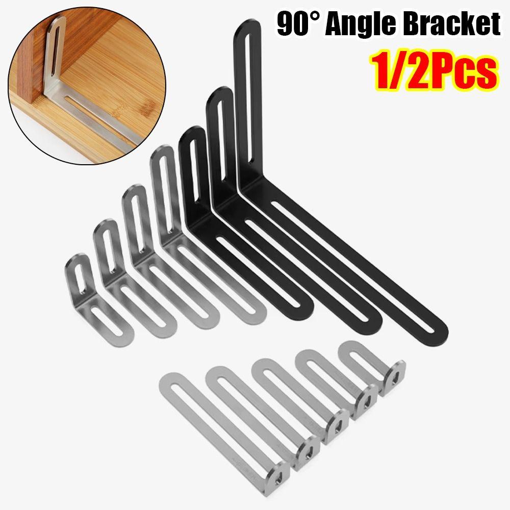 1/2 шт. Угловой кронштейн из нержавеющей стали, соединительный, кронштейн для поддержки полки, экраны для шкафов, стена