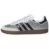Женские Originals Samba OG Кристально-белый Core White Серебристый металлик Стразы IH9055
