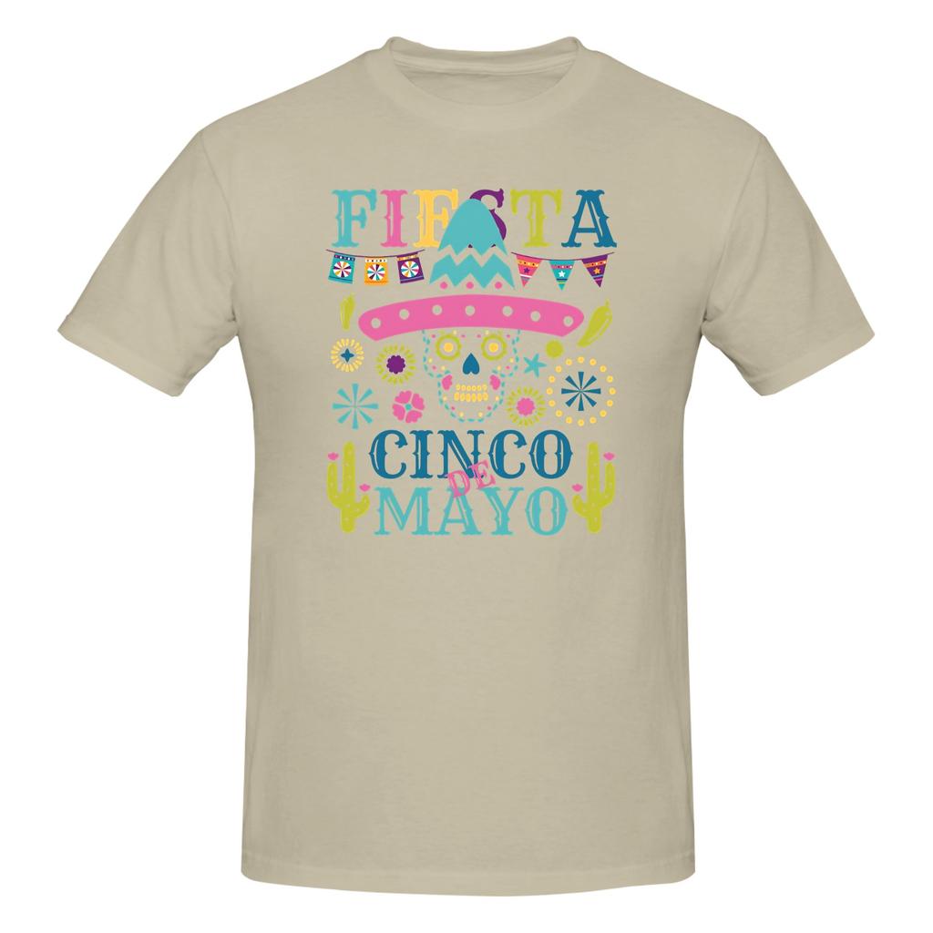 Piece Dead Floral Novelty  Cotton TShirt Cinco De Mayo Tops Tees For Unisex