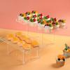 Cupcake Dessert Table Display Set Easy Assembly Versatile Design Transparent Dessert Pastry Food Treat Tier Cookie Dessert Platter