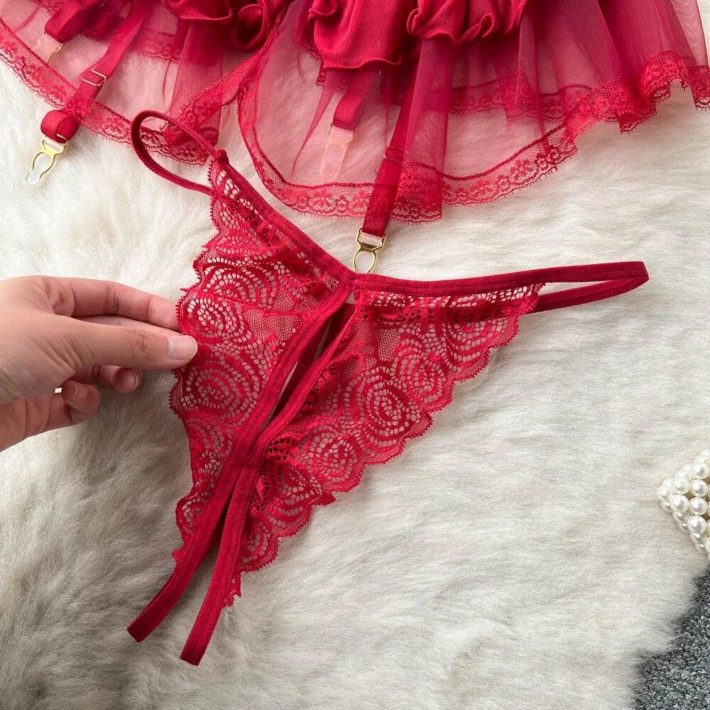 Кружевное сексуальное нижнее белье, женские прозрачные бюстгальтеры без бретелек, короткие костюмы, модные короткие летние бюстгальтеры в стиле ретро