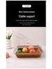 Акриловая корзина для хлеба с крышкой из искусственного ротанга для еды, фруктов, овощей, закусок