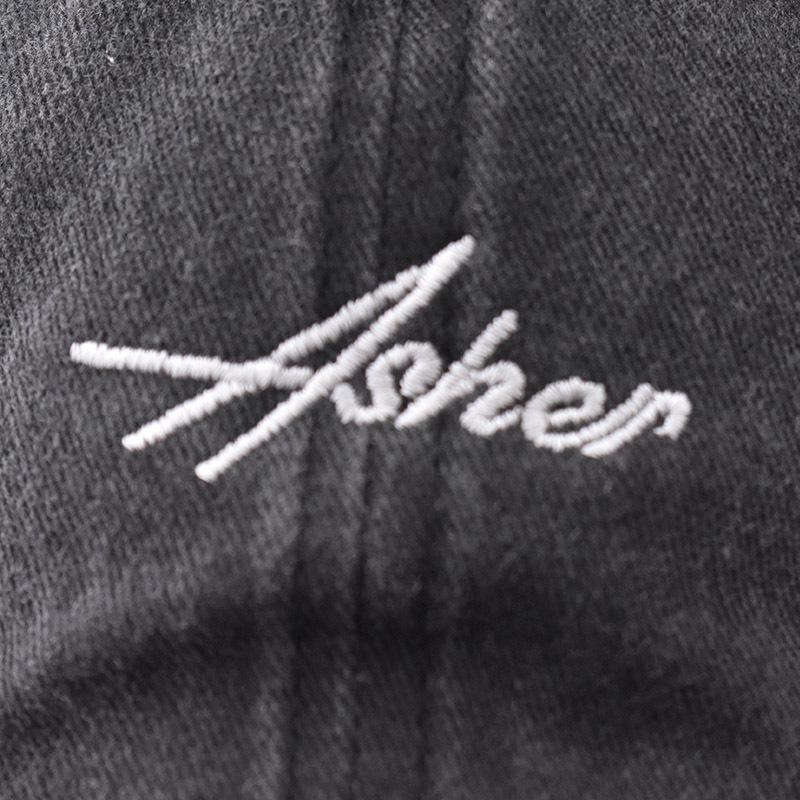 Бейсболка Four Seasons High Quality Washed Korean Edition с персонализированным алфавитом, черная большая вышитая кепка от солнца