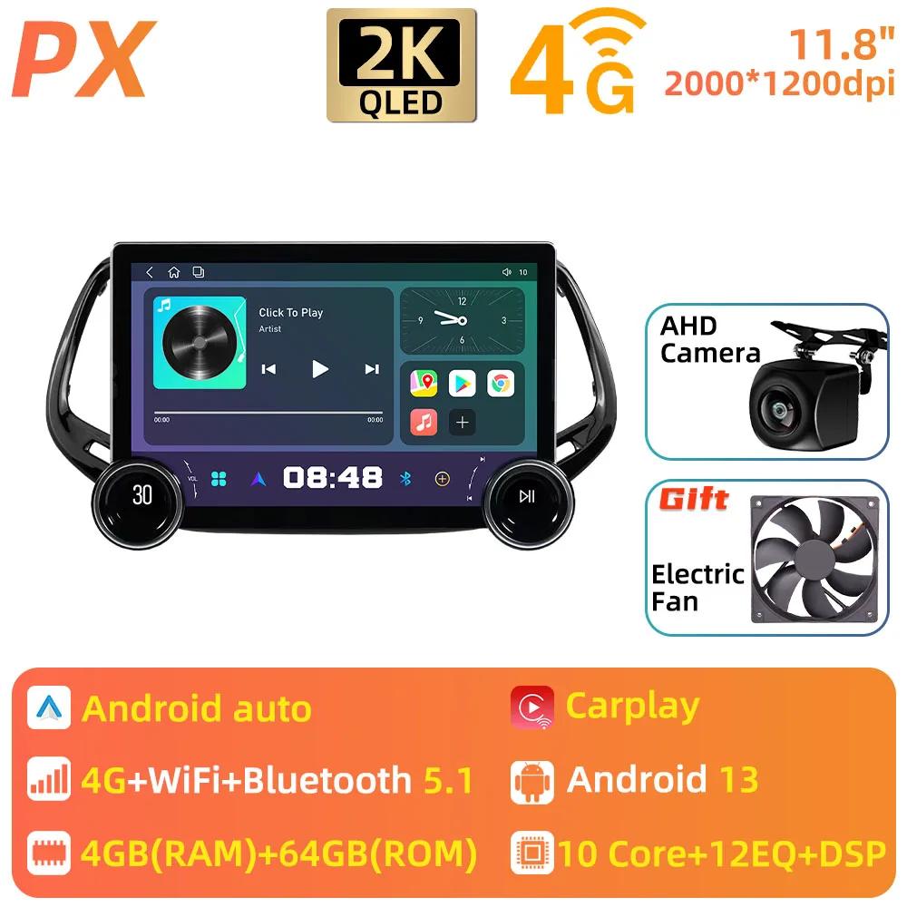 Android 2 Din Car Radio for JEEP Compass 2017 - 2020 Stereo GPS Navigation Multimedia Player Autoradio Audio Auto Head Unit WIFI