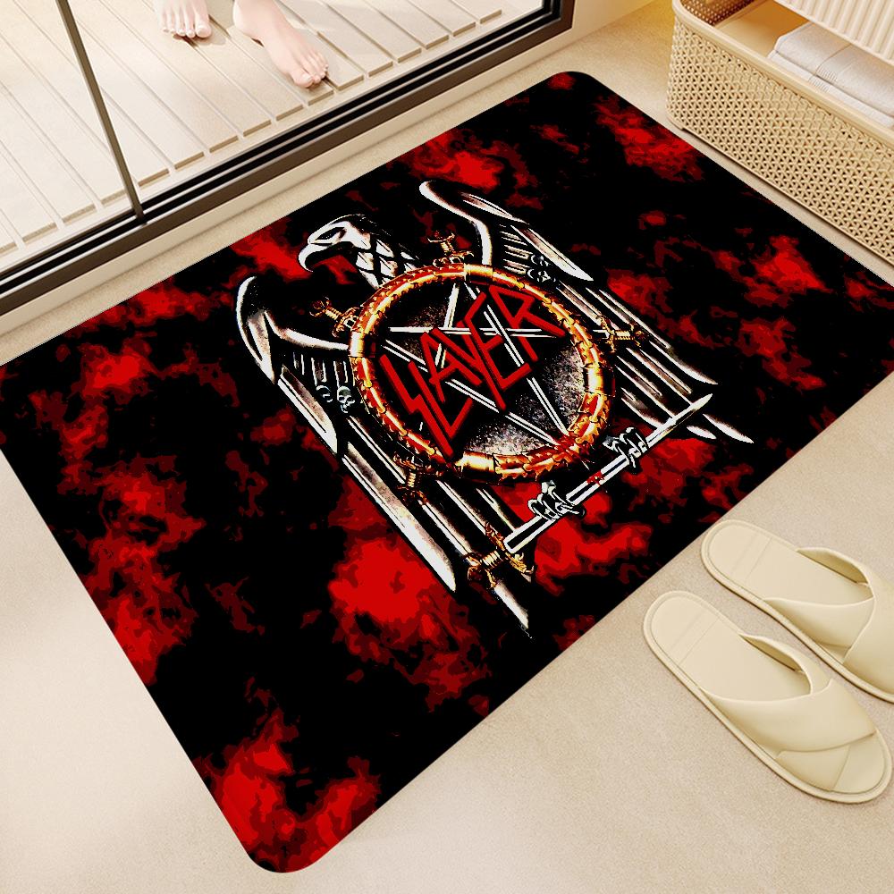 S-Slayer Хеви-метал группа Музыкальная комната Коврики Скандинавский стиль Домашний придверный коврик Коврики для ванной-туалета Коврик для декора спальни Отеля