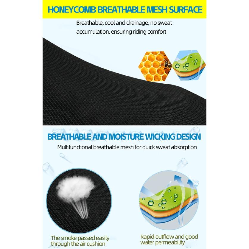 Motorcycle Accessories Mesh Breathable Heat Insulation Seat Cushion Cover For Benelli TRK502X TRK502 TRK 502 X TRK 502X
