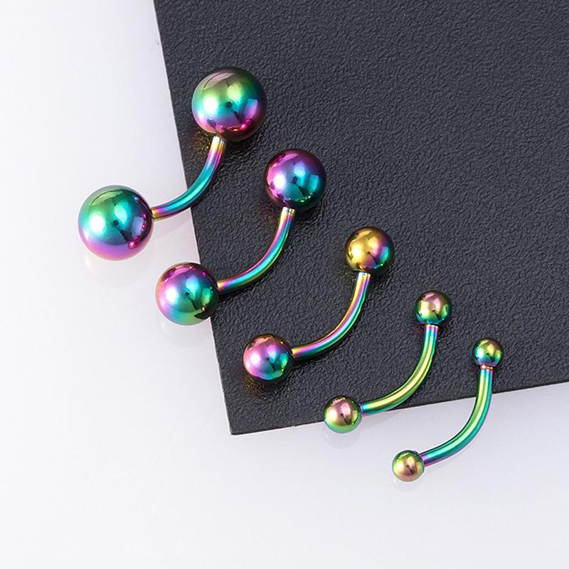 5 шт 16G 2.5-6Mm бровь пирсинг губ кольцо изогнутая штанга гвоздик украшения для тела