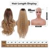 Women's 66cm Hair Dark Brown Long Curly Hair T-shaped Front Lace Rose Hair Net Headwear Pure Hand Woven Lace Wigs Kanekalon Wig