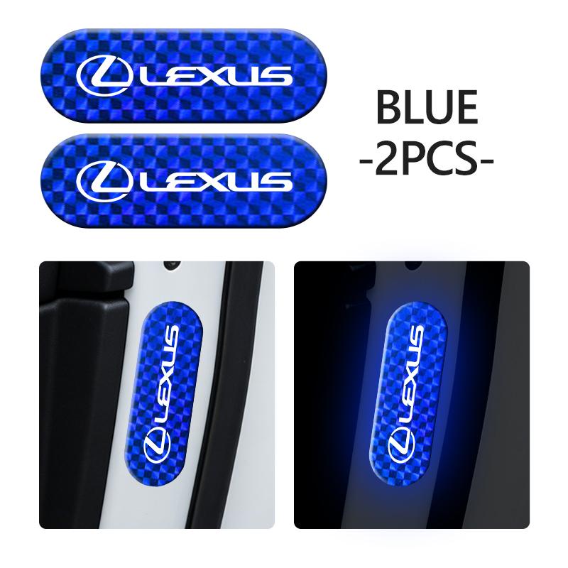 QGVLA1 For Lexus Car Door Safety Warning Reflective Mark 3D Sticker RX350 IS250 IS200 GS300 LX570 RC350 UX250h ES350
