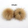 2pcs Cap Accessories Faux Fox Fur PomPom With Buckle DIY Ball Hat Ball Pom Pom Hairball Multicolor