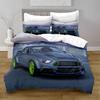 Home Textiles Printed Mustang Car Bedding Quilt Cover & Pillowcase 2/3PCS US/AE/UE Full Size Queen Bedding Set