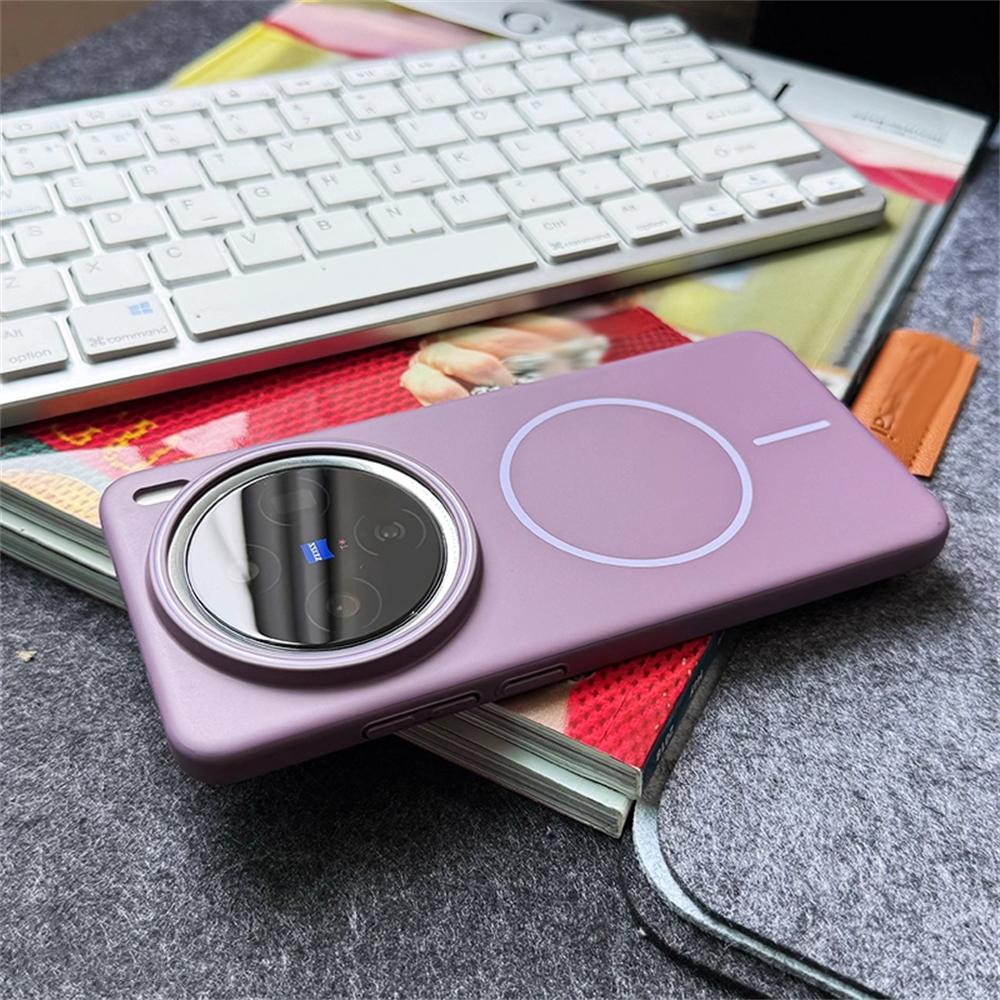 Ультратонкий однотонный матовый чехол с магнитной беспроводной зарядкой для VIIVO X200 Ultra X200 Pro MINI X200S Тонкий жесткий ПК чехол для телефона