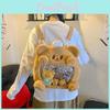 Bear Plush Butter Backpack Cute Cartoon Peripheral Large Capacity Schoolbag