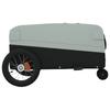 Bicycle Trailer Black and Gray 30 kg Iron