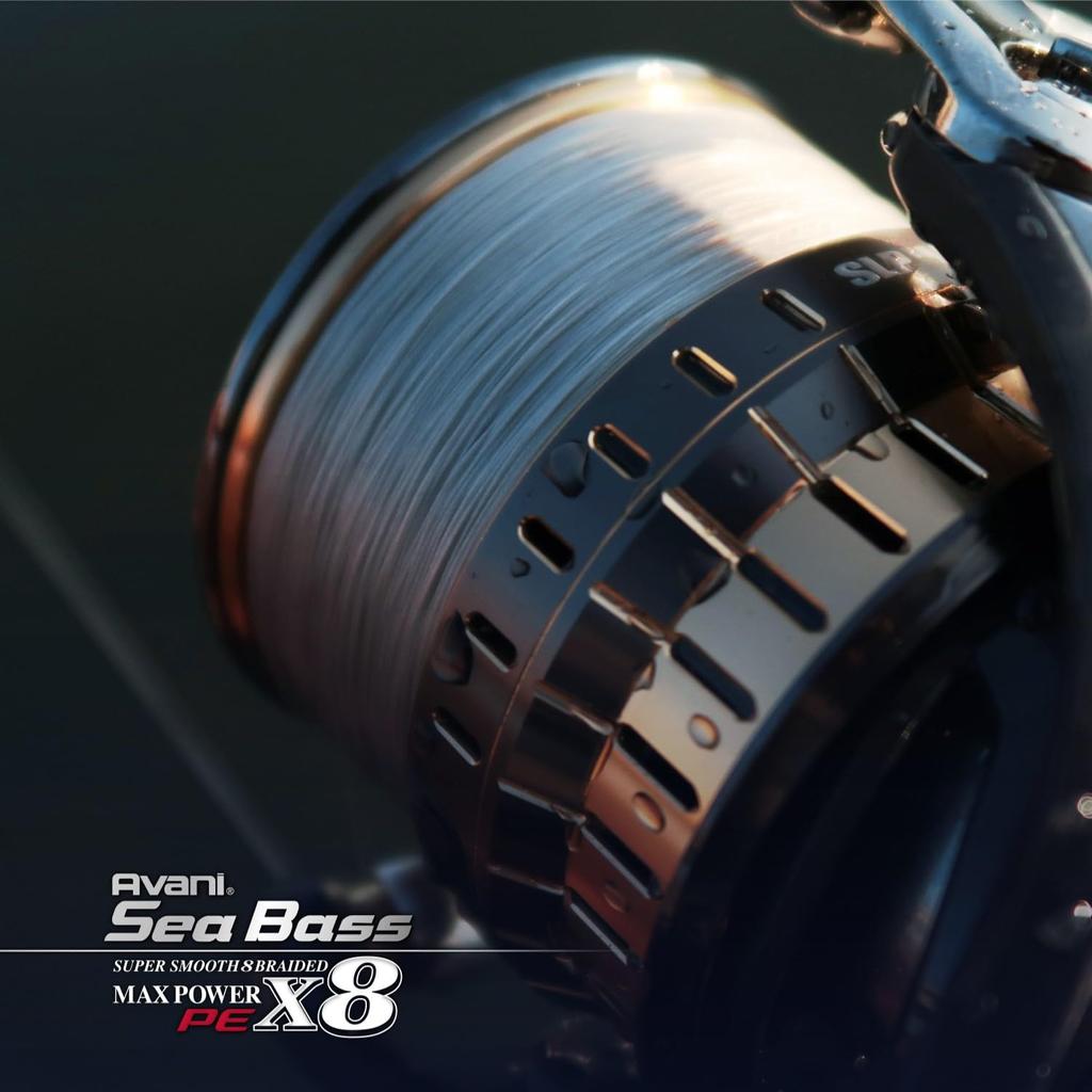 VARIVAS Avani Seabass PE Max Power X8 8 Прядей, Леска цвета стелс-грей, 150м, 1.5, 28.6lb,