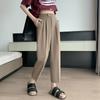 Drainpipe Style High Waisted Loose Fit Trousers for Women