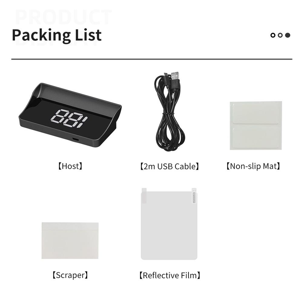 Автомобильный GPS HUD Head Up Display Цифровой спидометр на лобовом стекле Спидометр КМ/Миль/Ч для автомобиля Грузовик Plug and Play Автозапчасти Аксессуары