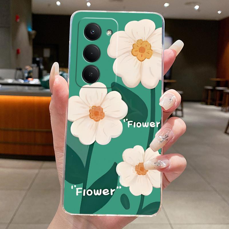 Новый дизайн чехла для Redmi 15 5G, прозрачный, роскошный, модный, с узором из бабочек и цветов, из мягкого ТПУ-силикона, чехол для телефона для Redmi15 5G