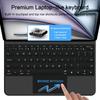 Case With Keyboard For Ipad Pro 12.9'' 2020 / 2021 / 2022 / Ipad Air 13'' 2024 / 2025 Smartcase Magnetic - Black
