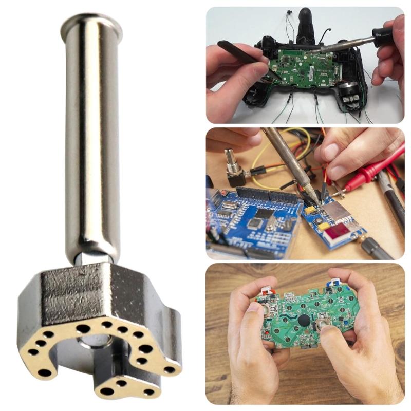 Быстрый нагрев Медные наконечники Насадка для выпаивания Комплект для ремонта контроллера Компактный дизайн Высокая совместимость Для игровых консолей