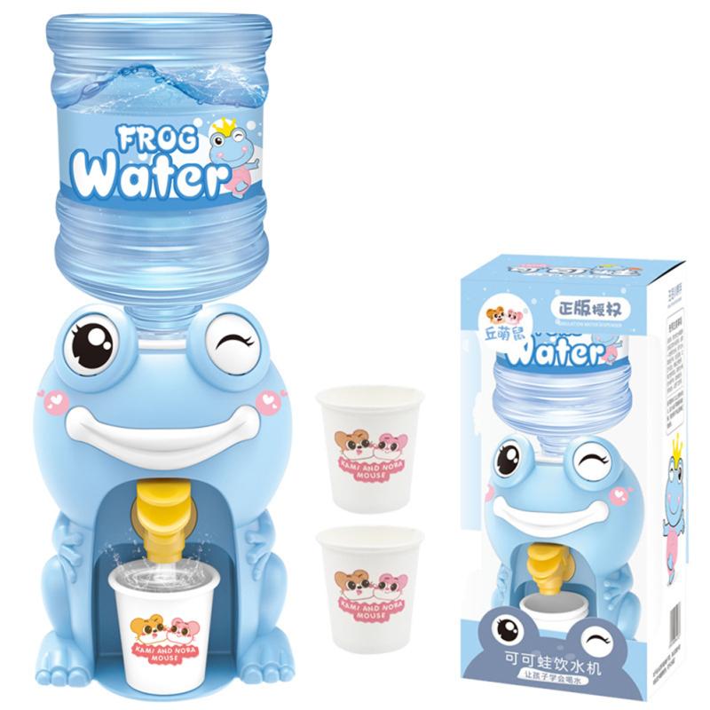Детский мини-игрушечный диспенсер для воды, электрический, звуковой, световой, кухонный игровой домик, цветной, маленький.