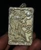 6Cm Rare Chinese Miao Silver Feng Shui 12 Zodiac Year Tiger Luck Amulet Pendant