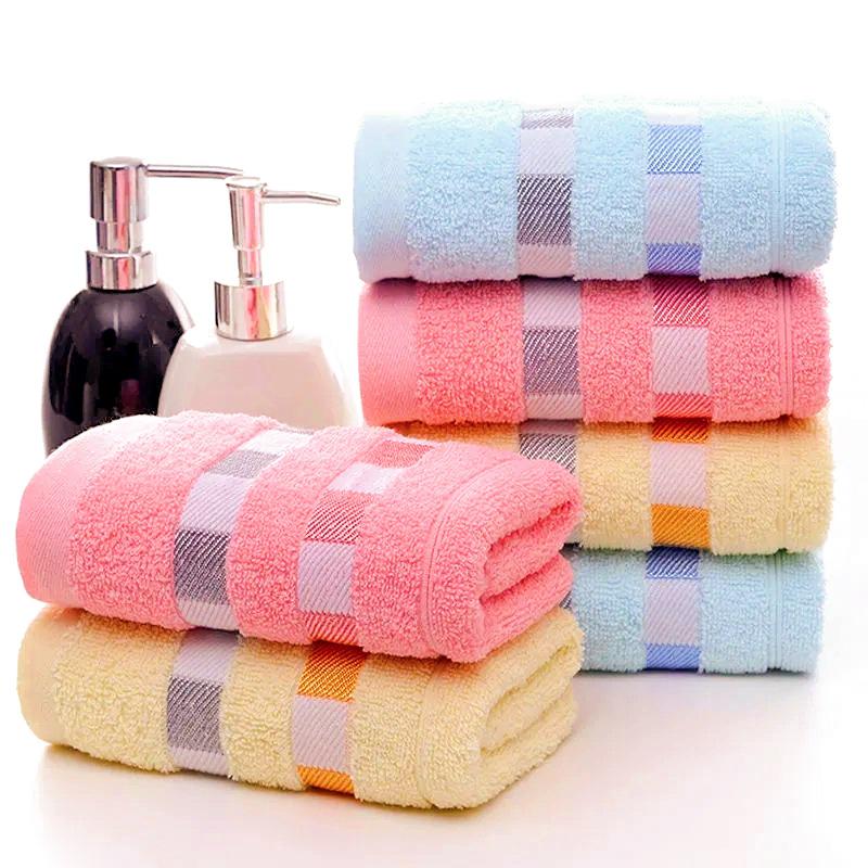 100% Хлопковое жаккардовое полотенце - 100 г Впитывающее и утолщенное для умывания и купания взрослых