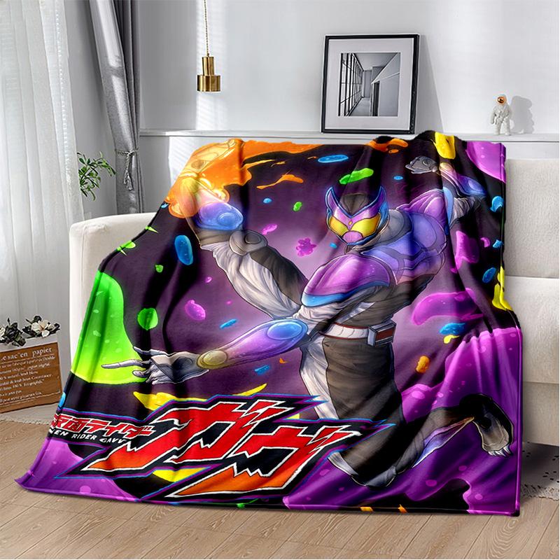 Sugar Man K-Kamen Rider GAVV Blanket Elastic Soft Candy Knight Full Storage Soft Warm Bedding Children's Gift throw blanket