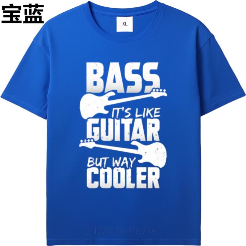 Brand Tshirts for Unisex Printed Unisex short sleeve tshirt Graphic Bass Its Like Guitar But Way Cooler Cool For Unisex Tee shirt