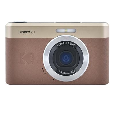 Kodak Цифровая камера Pixpro C1 13 МП BSI 4x ЖК-дисплей светодиодная вспышка коричневый – Ультракомпактный CMOS, Зум, 2,8-дюймовый экран, –