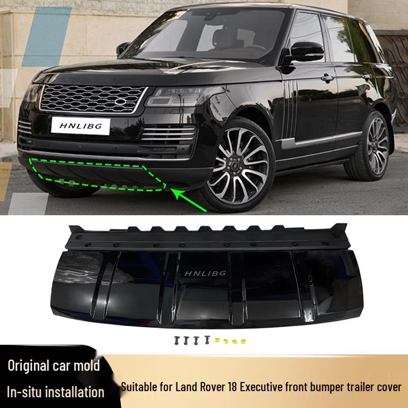 2018 Range Rover Передний бампер Панель-заглушка фаркопа LR117512, Черный/Серебристый