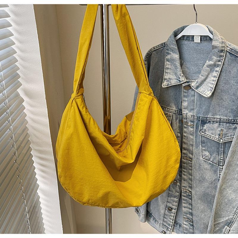 Нейлоновая тканевая сумка-мессенджер новая универсальная сумка-пельмень простая универсальная большая вместимость классная сумка через плечо