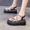 Summer Thick Bottom Sponge Cake Slope and Roman Sandals for Women