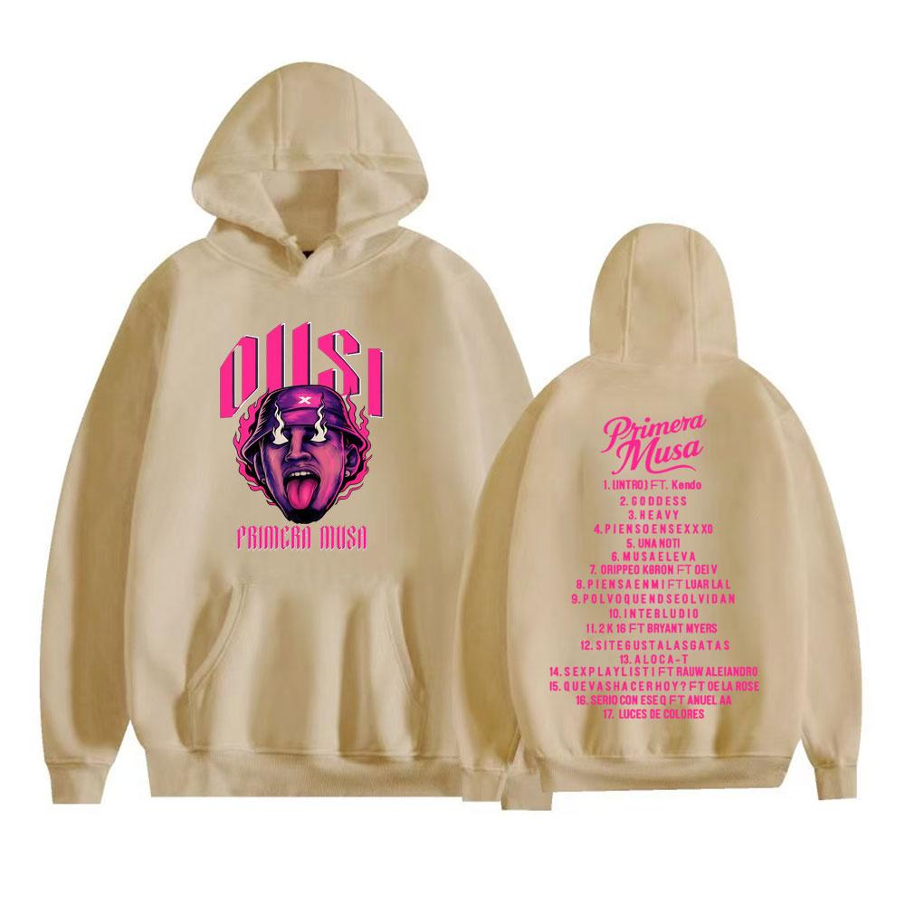 Худи с принтом альбома рэпера Омара Кортца Primera Musa для мужчин и женщин, модные свитшоты в стиле хип-хоп, повседневные пуловеры с длинным рукавом на осень