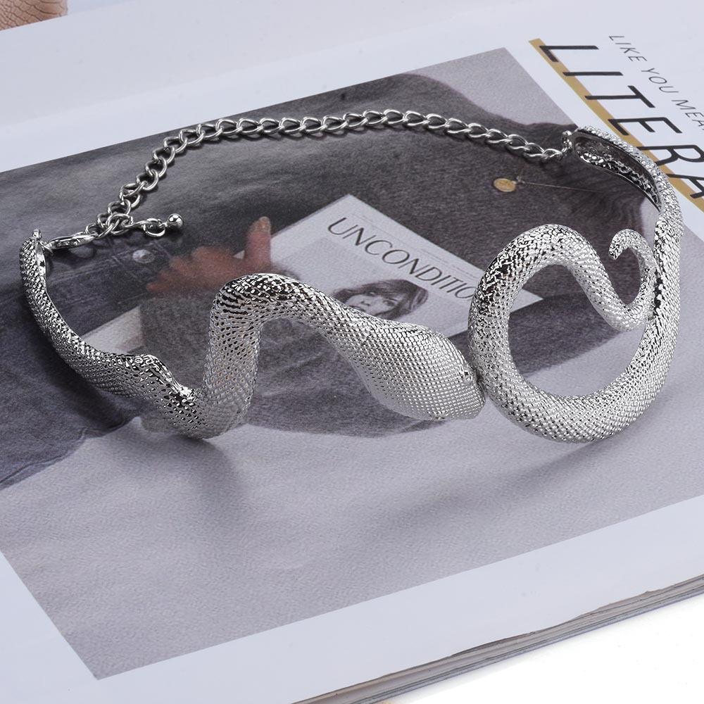 Alloy Animal Shape Snake Necklace Female Retro Simple Hip Hop Necklace