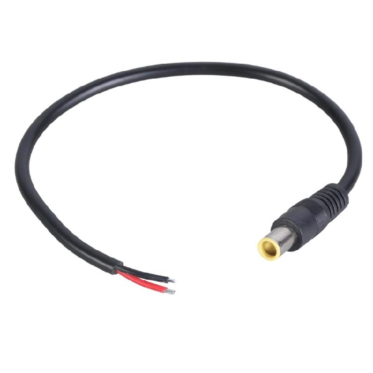 Flexible DC7.9x5.5mm Power Pigtail Cable DC7909 7.9x5.5mm Male Connectors to Open Wire Cable for Solar Power Systems