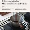 Практичная фильтр-чашка для эспрессо с ручкой и шкалой, стальная чашка для молока в унциях с мерными отметками