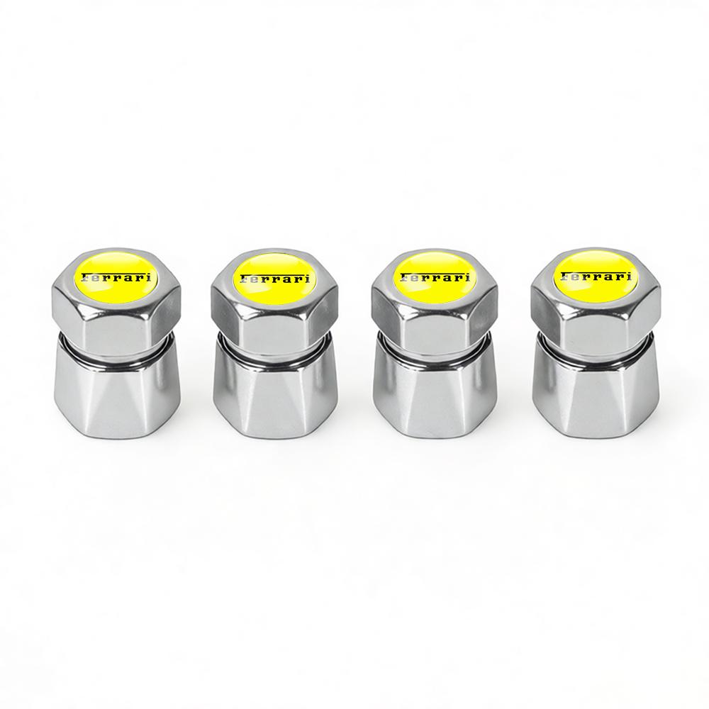 3D Styling Car Valve Caps Wheel Tires Air Tyre Stem Protective Cover For Ferrari 458 488 599 612 F12 458 458ltalia Accessories JG4