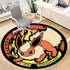 Flareon Pokémon Office Round Area Rug,  Under Office Chairs Bedroom Living Room Home Decor a0908139
