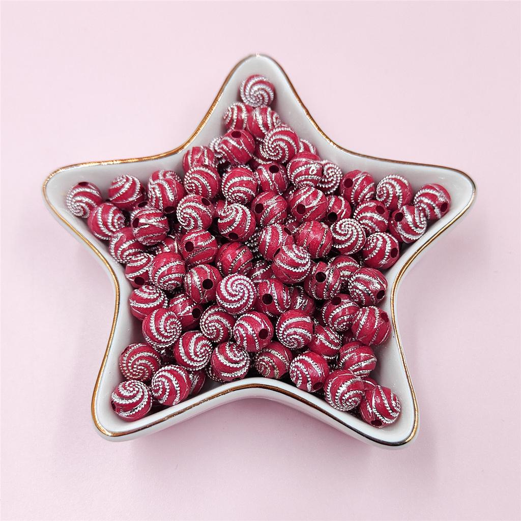 Ожерелья Изготовление ювелирных изделий 8 мм Бусины россыпью 100 шт Бусины-разделители Акриловый браслет со стразами