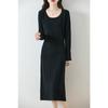Women's Cashmere Dress 30% Cashmere 70% Wool Autumn and Winter Cashmere Skirt Soft and Warm