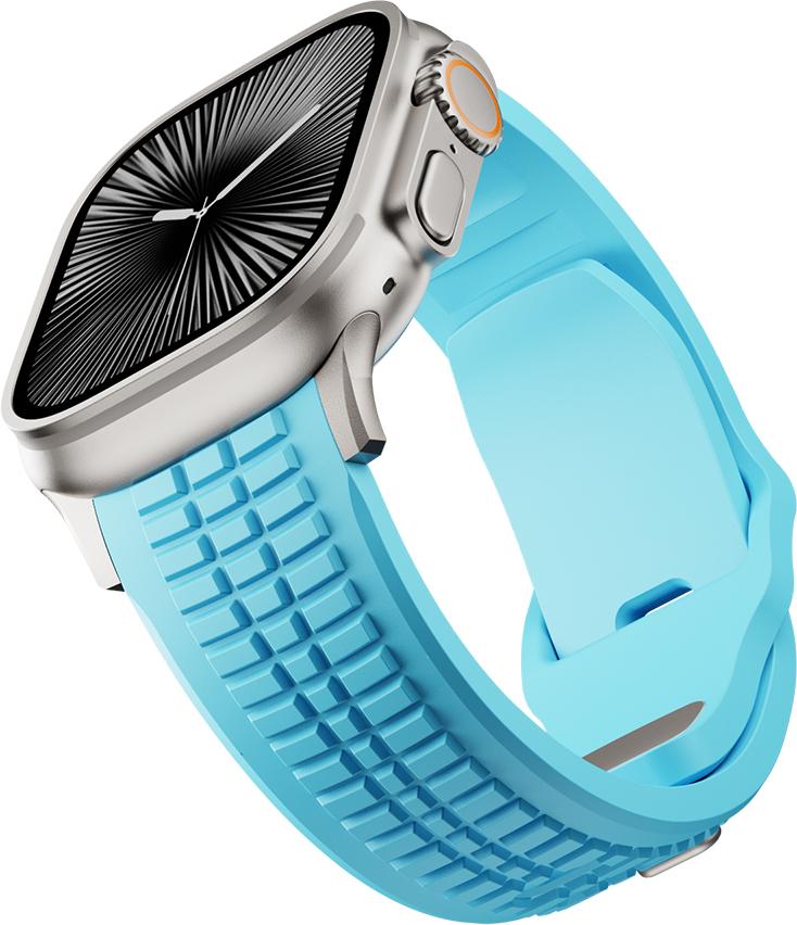 Мужской силиконовый ремешок для Apple Watch Ultra 3 49 мм Серии 11 10 46 мм Спортивный ремешок для Iwatch 9 8 7 45 мм 5 6 SE 3 44 мм Браслет Correa