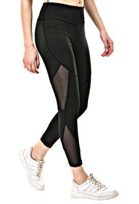 Спортивные леггинсы Body Smith Solid Black Mesh