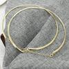Real Stainless Steel Thickness Wire Necklace Bar Collar Choker Jewelry Necklace Gifts for DIY Jewelry Finding Statement Necklace