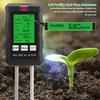 Soil Tester 6-in-1 High Precision Digital PH Moisture Temperature Light Fertility Meter with Real-time Display Soil Testing Kit